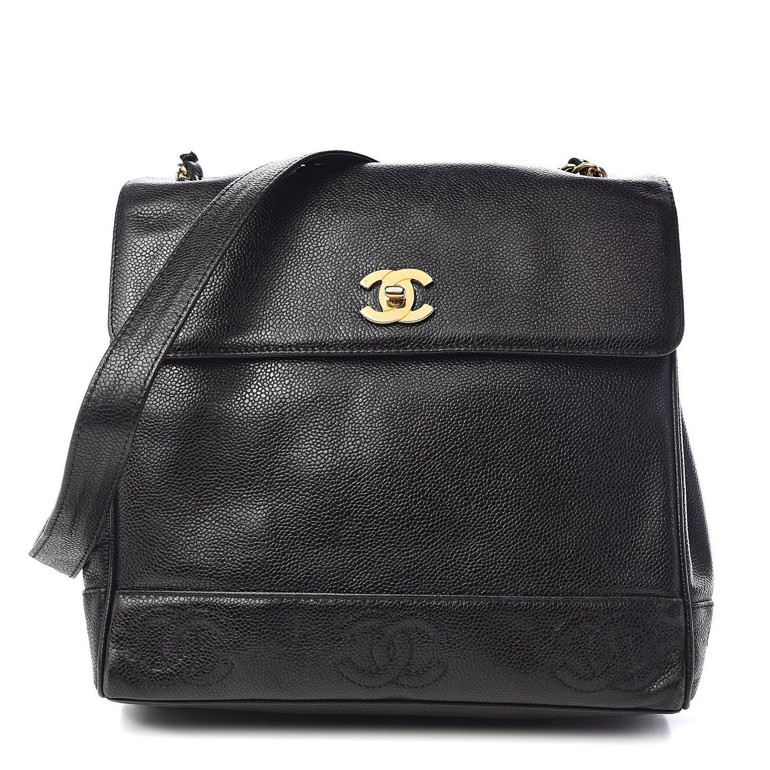 Chanel Caviar CC Shoulder Bag Black 1 of 10