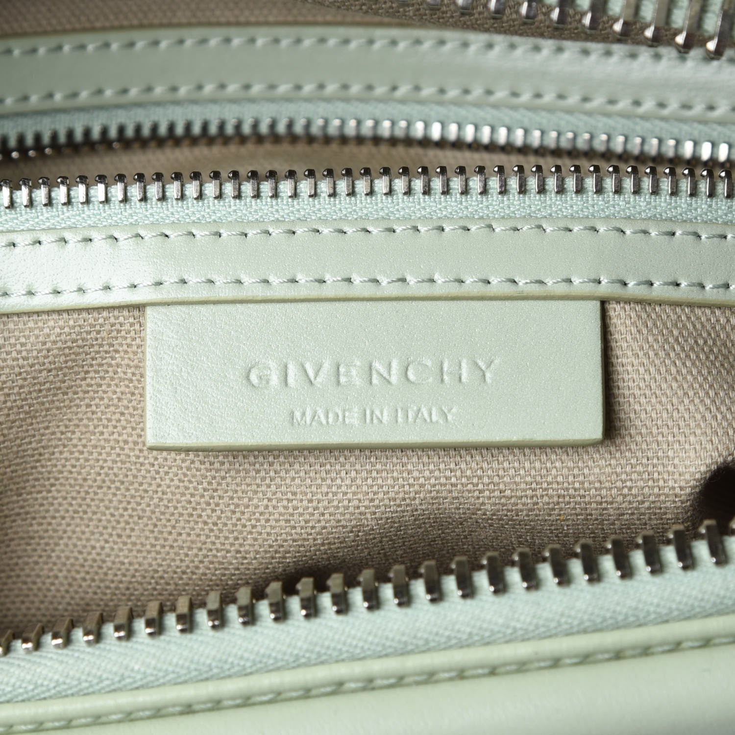 Givenchy Shiny Lord Calfskin Small Antigona Aqua Green 7 of 10