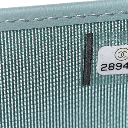 Chanel Caviar Quilted Passport Holder Light Blue 7 of 11