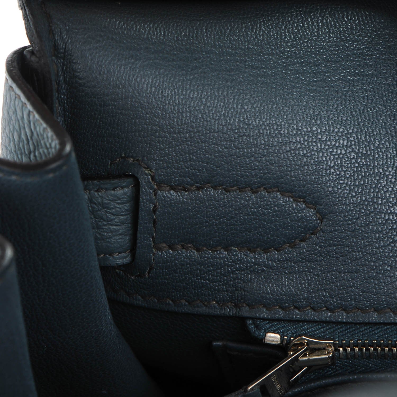 Hermes Taurillon Clemence Birkin 30 Bleu Orage 20 of 26