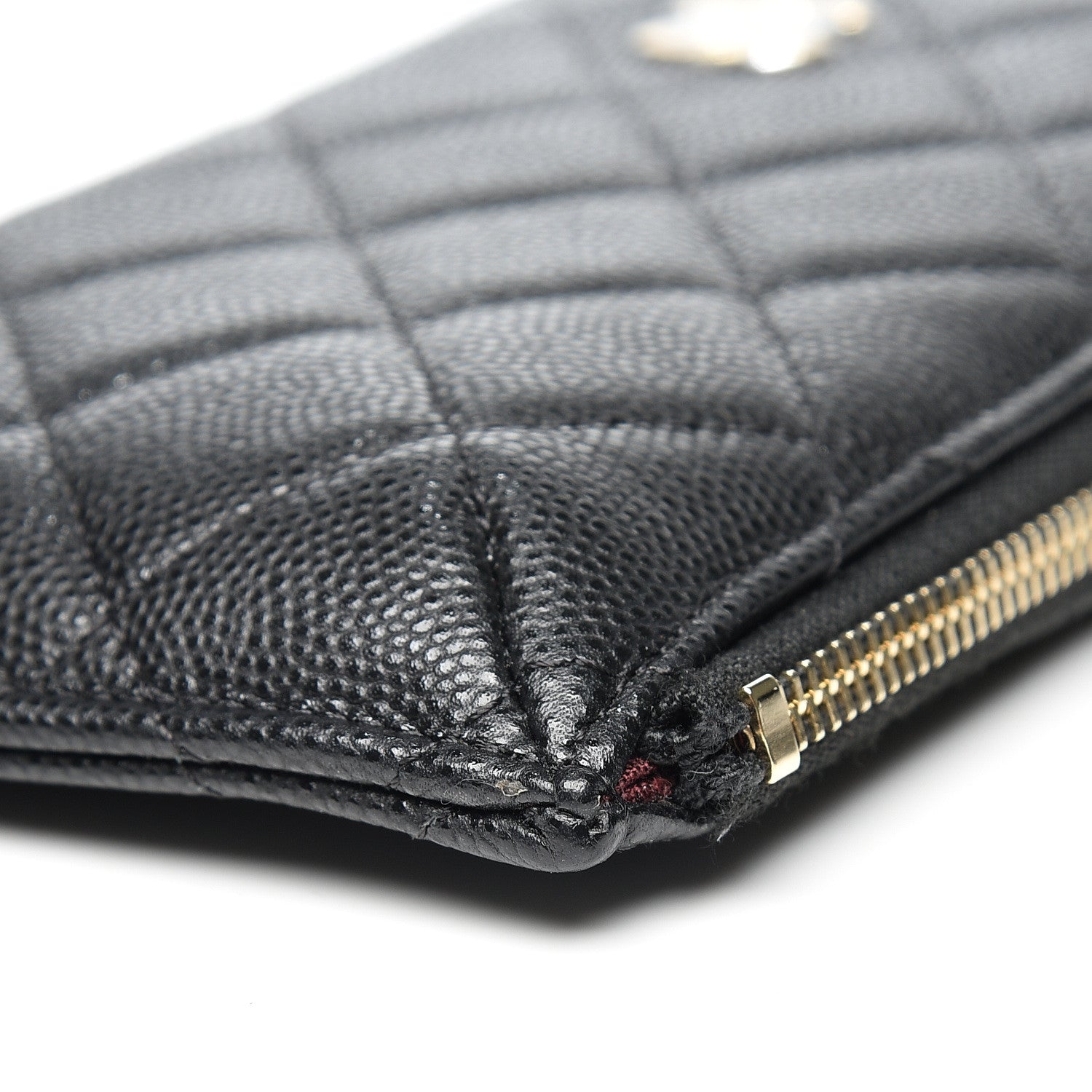 Chanel Caviar Quilted Classic Flat Wallet Pouch Black 10 of 13