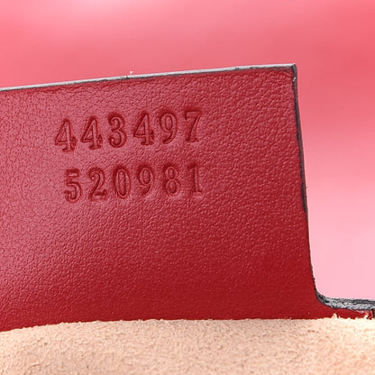 Gucci Calfskin Matelasse Small GG Marmont Shoulder Bag Hibiscus Red 7 of 9