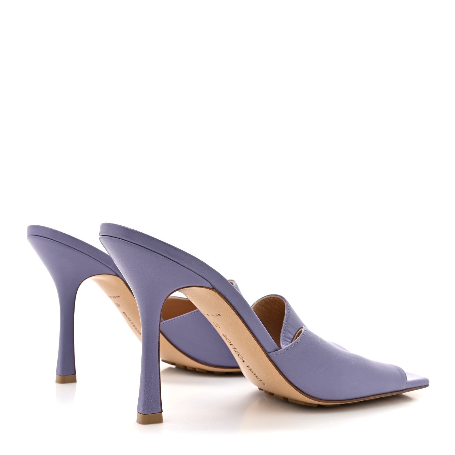 Bottega Veneta Lambskin Stretch Mule Sandals 41 Lavender 5 of 10