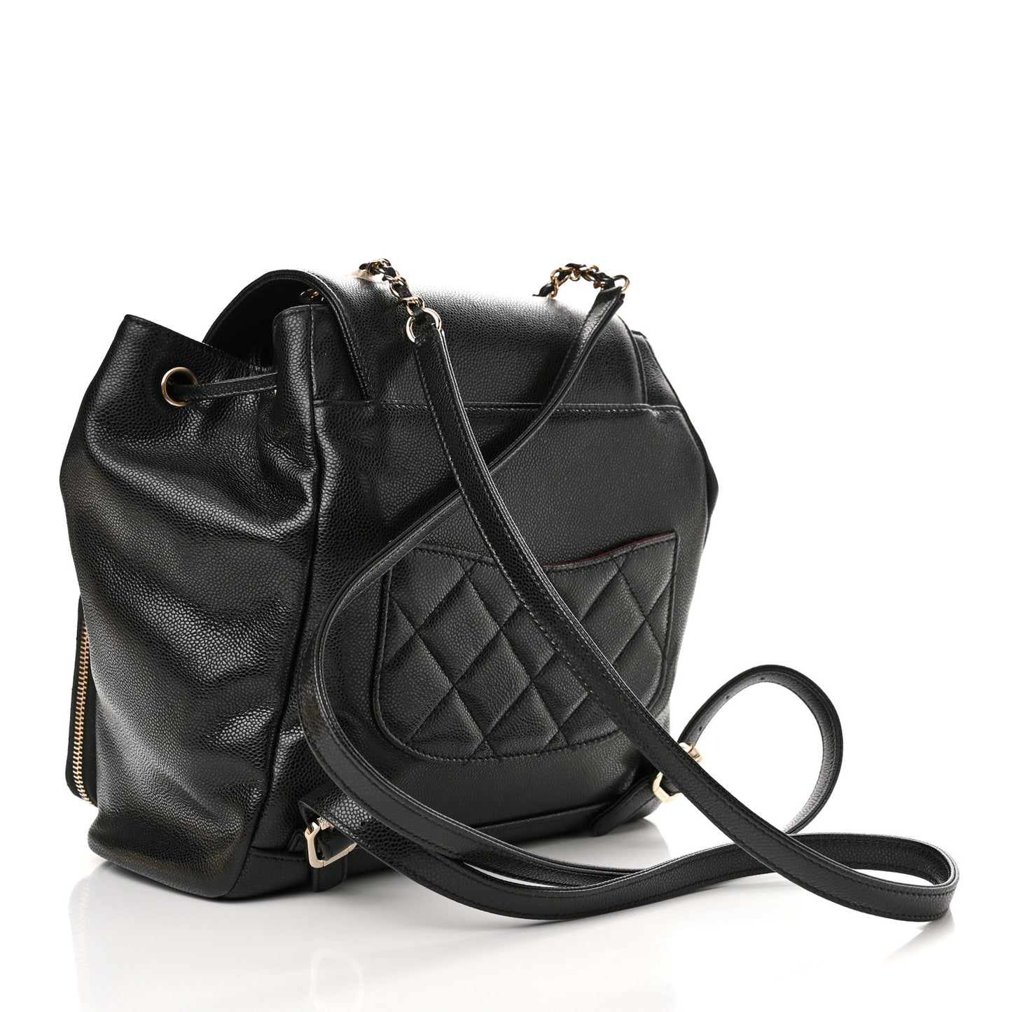 Caviar Quilted Business Affinity Backpack Black