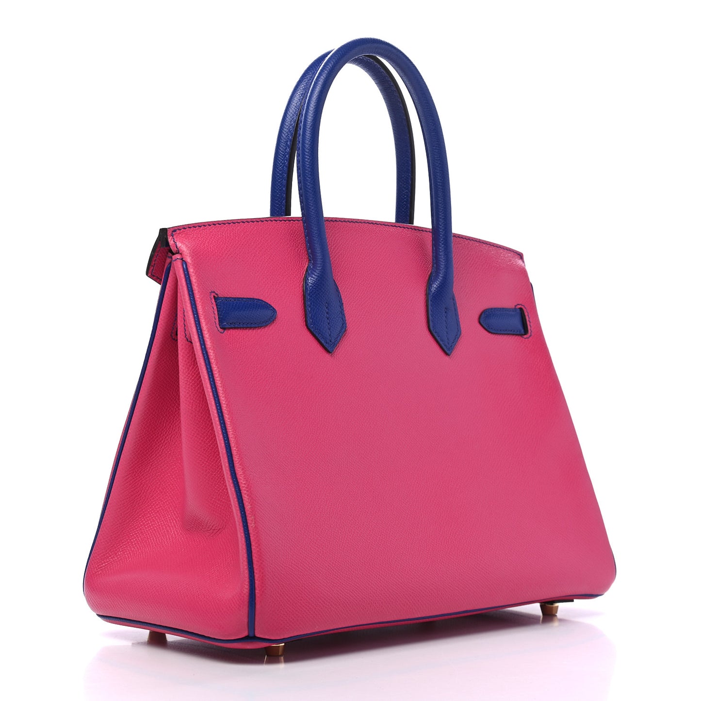 Epsom Horseshoe Birkin 30 Rose Tyrien Bleu Electrique