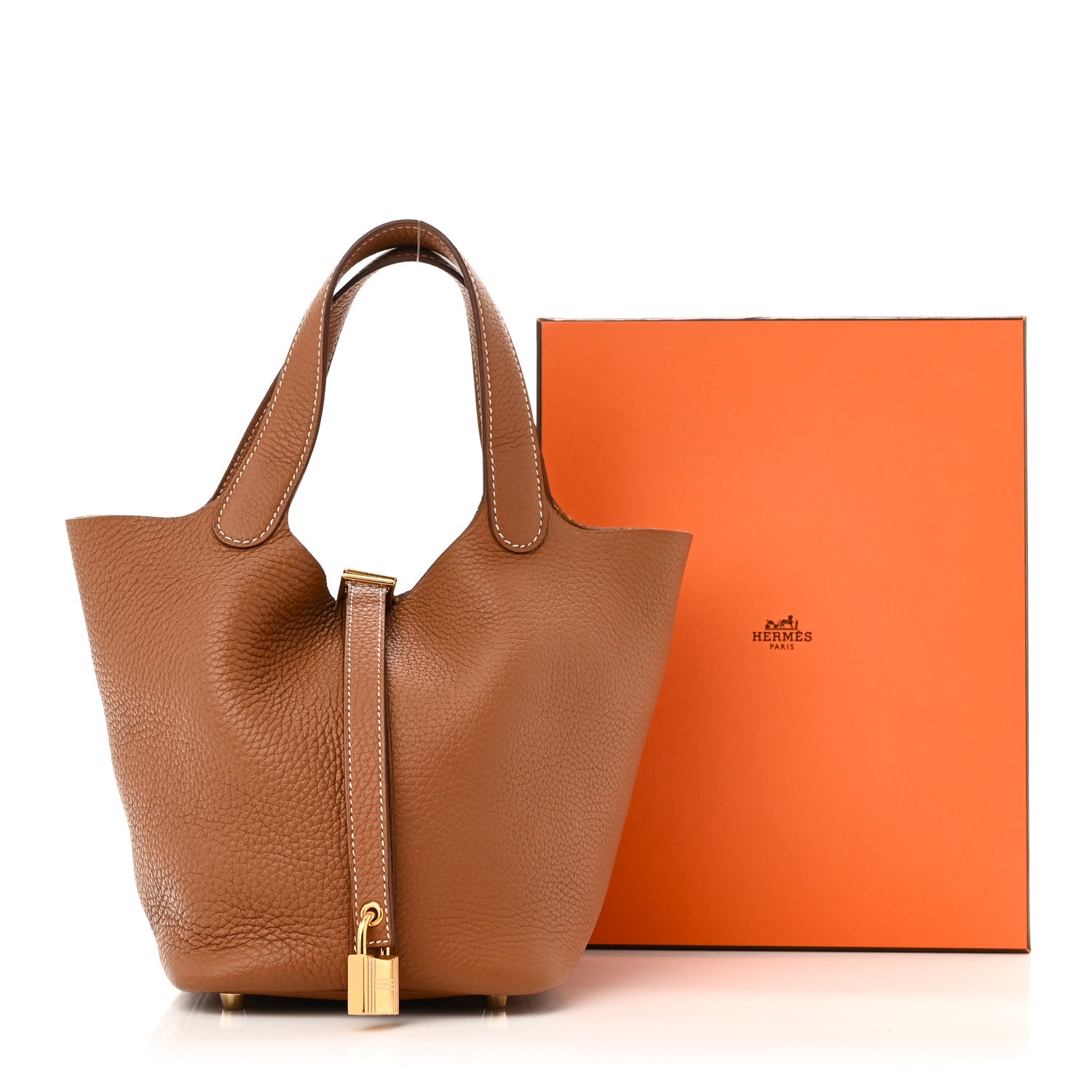 Hermes Taurillon Clemence Picotin Lock 18 PM Gold 11 of 11