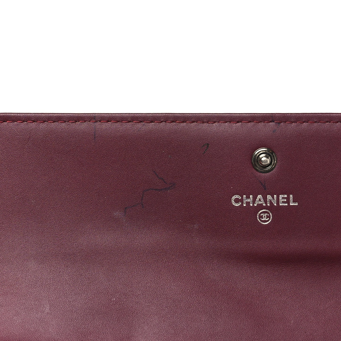 Patent Quilted Large Brilliant Flap Wallet Dark Burgundy