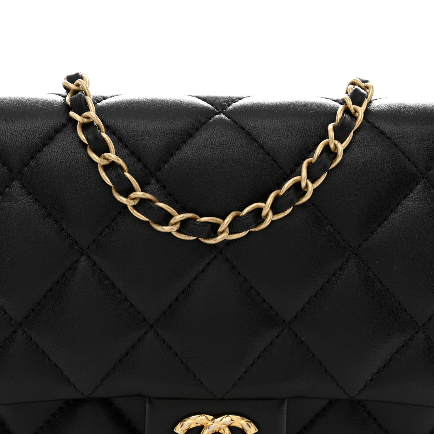 Chanel Lambskin Quilted CC Medium Dynasty Flap Black 8 of 10