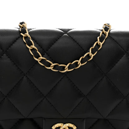 Chanel Lambskin Quilted CC Medium Dynasty Flap Black 8 of 10