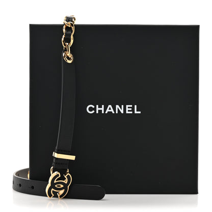 Chanel Lambskin CC Chain Belt 85 34 Black 6 of 6