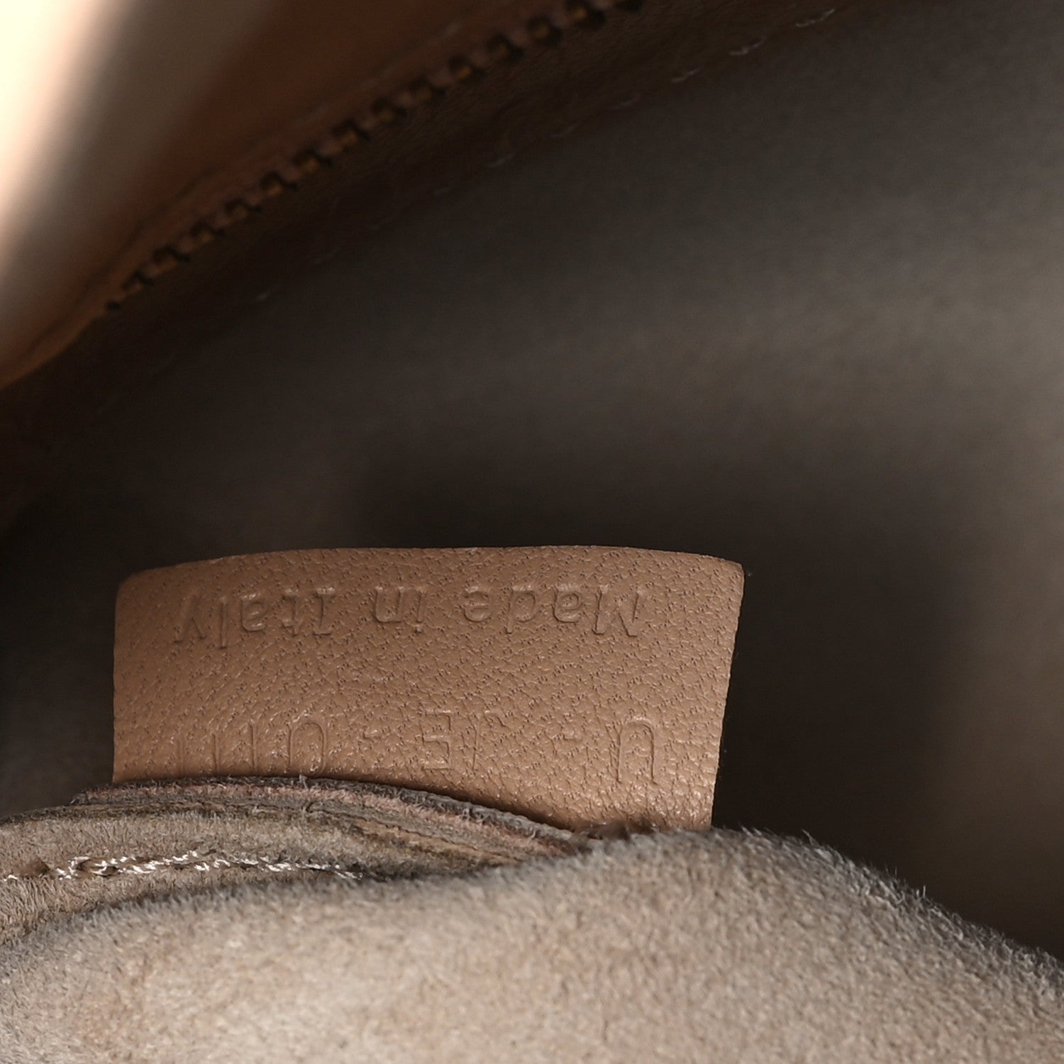 Celine Lambskin Horizontal Bi-Cabas Nude Black 7 of 14