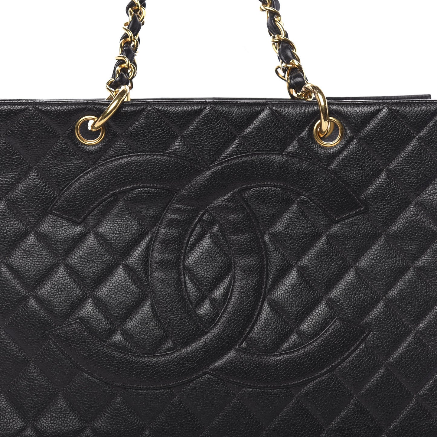 Caviar Quilted Timeless CC Tote Black