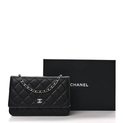 Chanel Caviar Quilted Wallet on Chain WOC Black 10 of 10