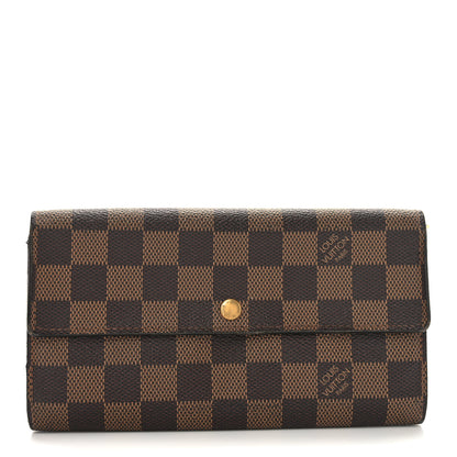 Louis Vuitton Damier Ebene Sarah Wallet 1 of 7