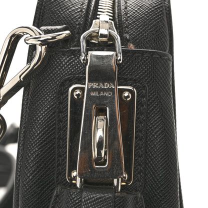 Prada Saffiano Buckle Camera Bag Black 13 of 16