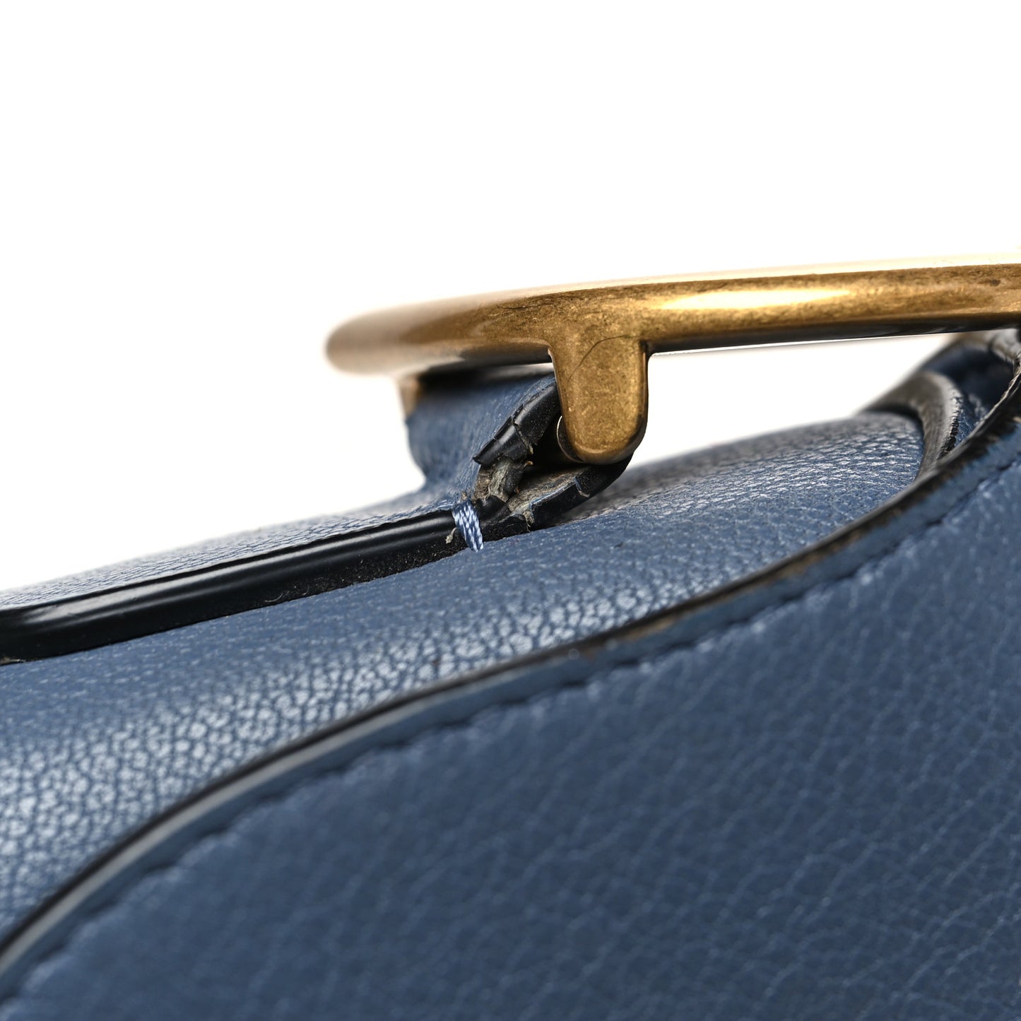 Calfskin Saddle Bag Sky Blue