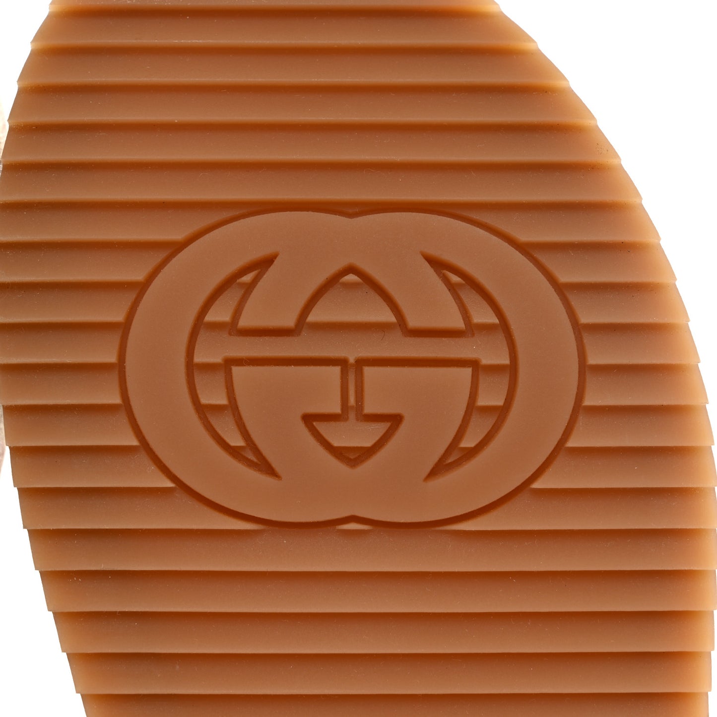 Canvas GG Monogram Angelina Platform Slide Sandals 38 Beige Ruggine