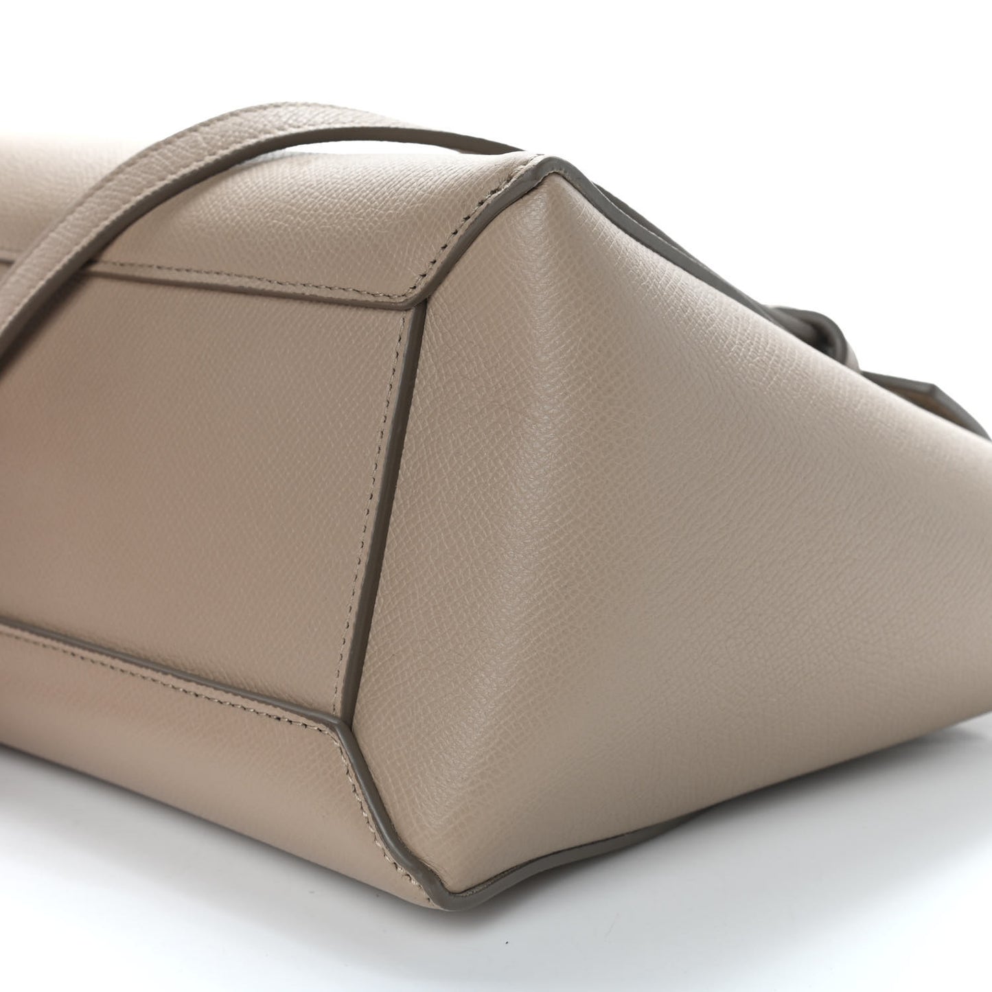 Grained Calfskin Mini Belt Bag Light Taupe