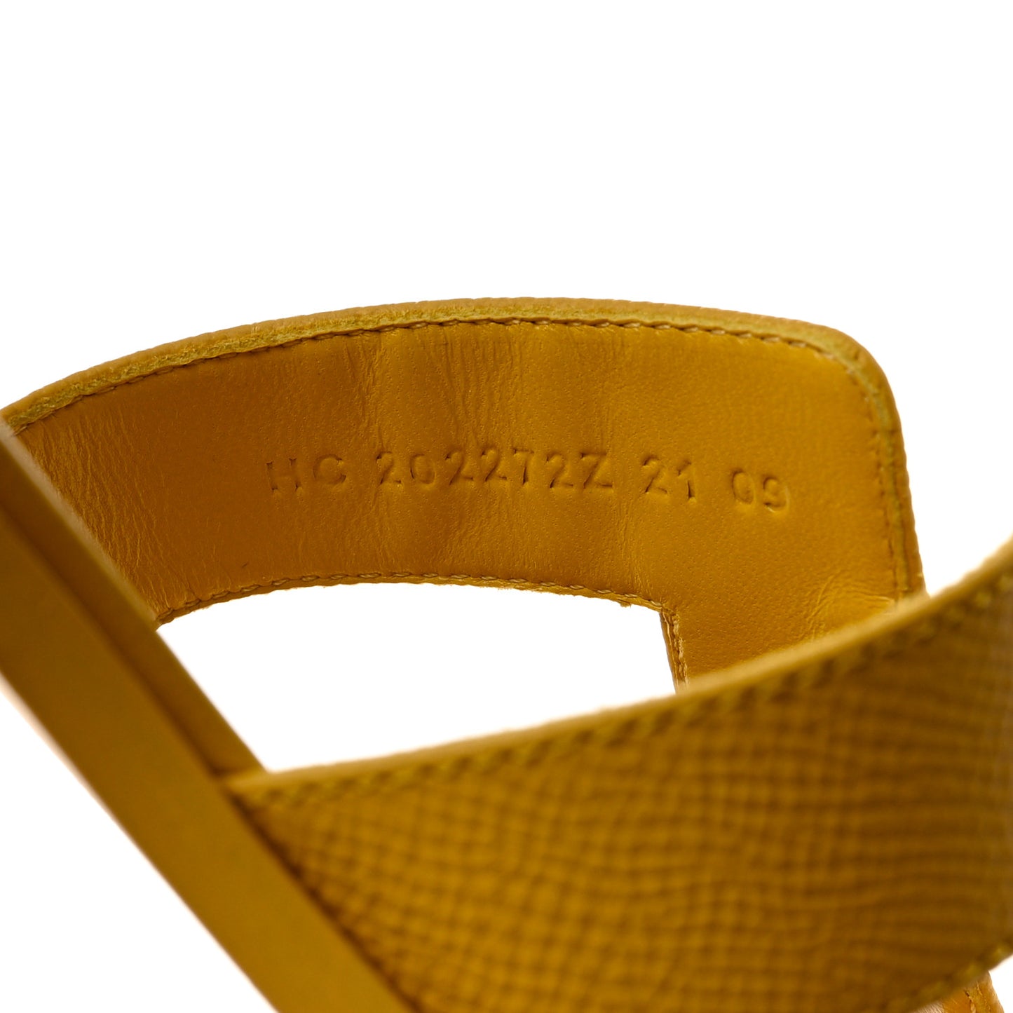 Epsom Oran Sandals 38.5 Jaune Sable