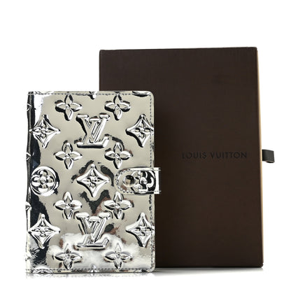 Louis Vuitton Monogram Miroir Small Ring Agenda Silver 9 of 9