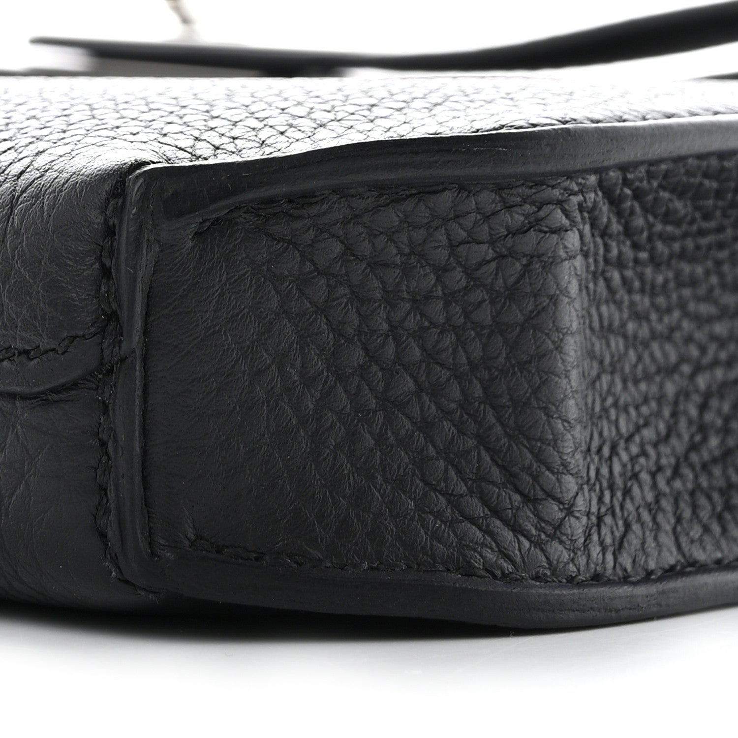 Hermes Togo Kelly Depeches 25 Pouch Black 9 of 10