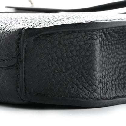 Hermes Togo Kelly Depeches 25 Pouch Black 9 of 10