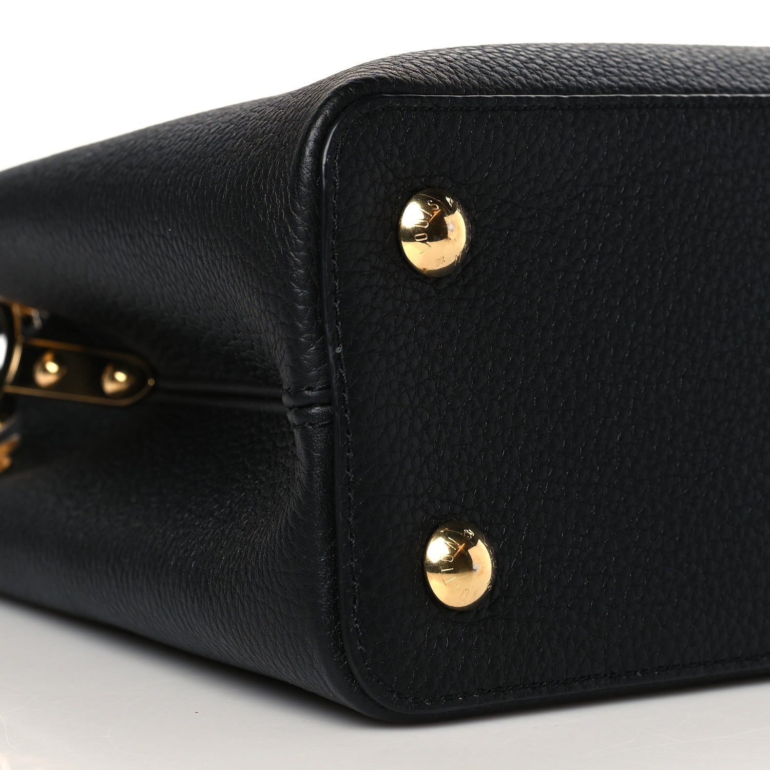 Louis Vuitton Taurillon Embellished Flower Crown Capucines PM Black 8 of 9