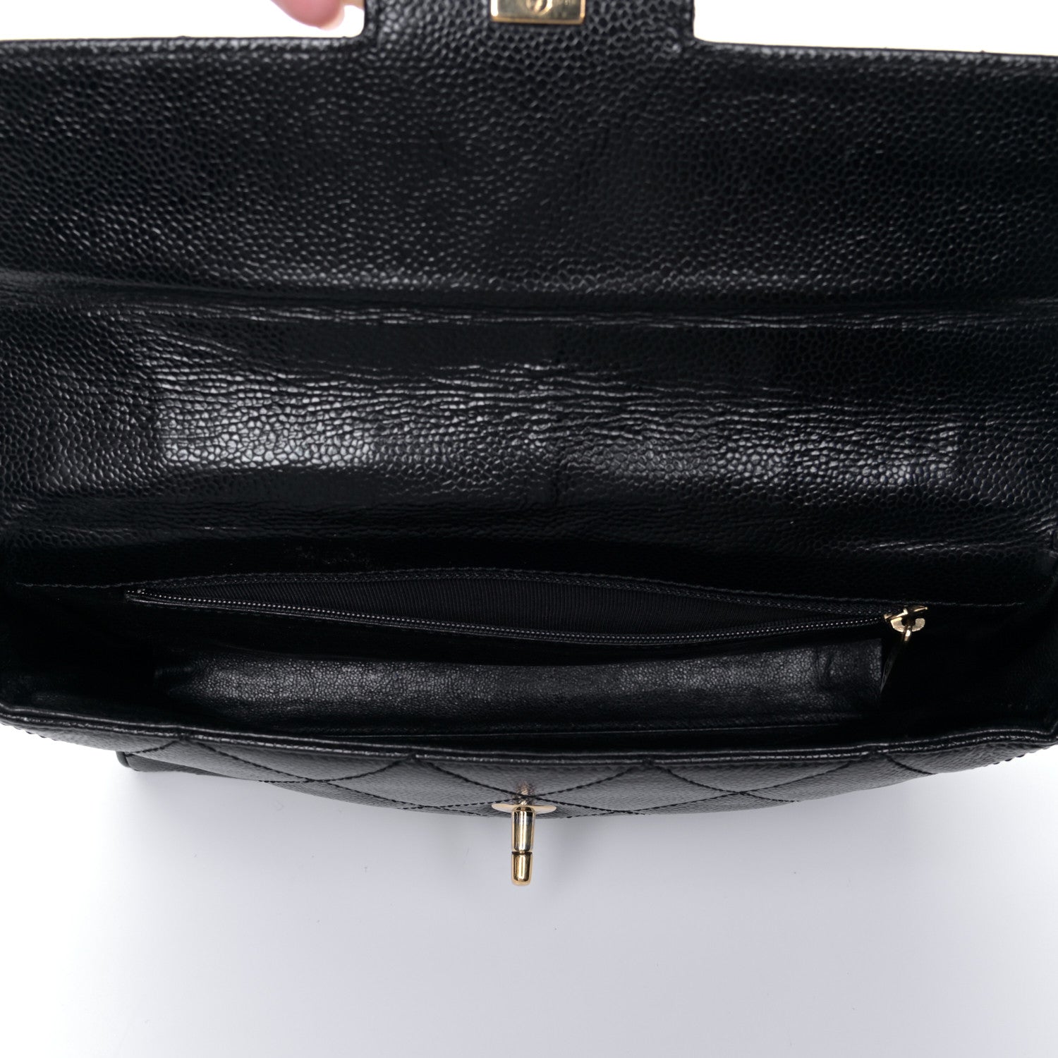 Chanel Caviar Quilted Medium Single Flap Black 3 of 5