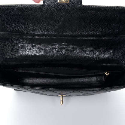 Chanel Caviar Quilted Medium Single Flap Black 3 of 5