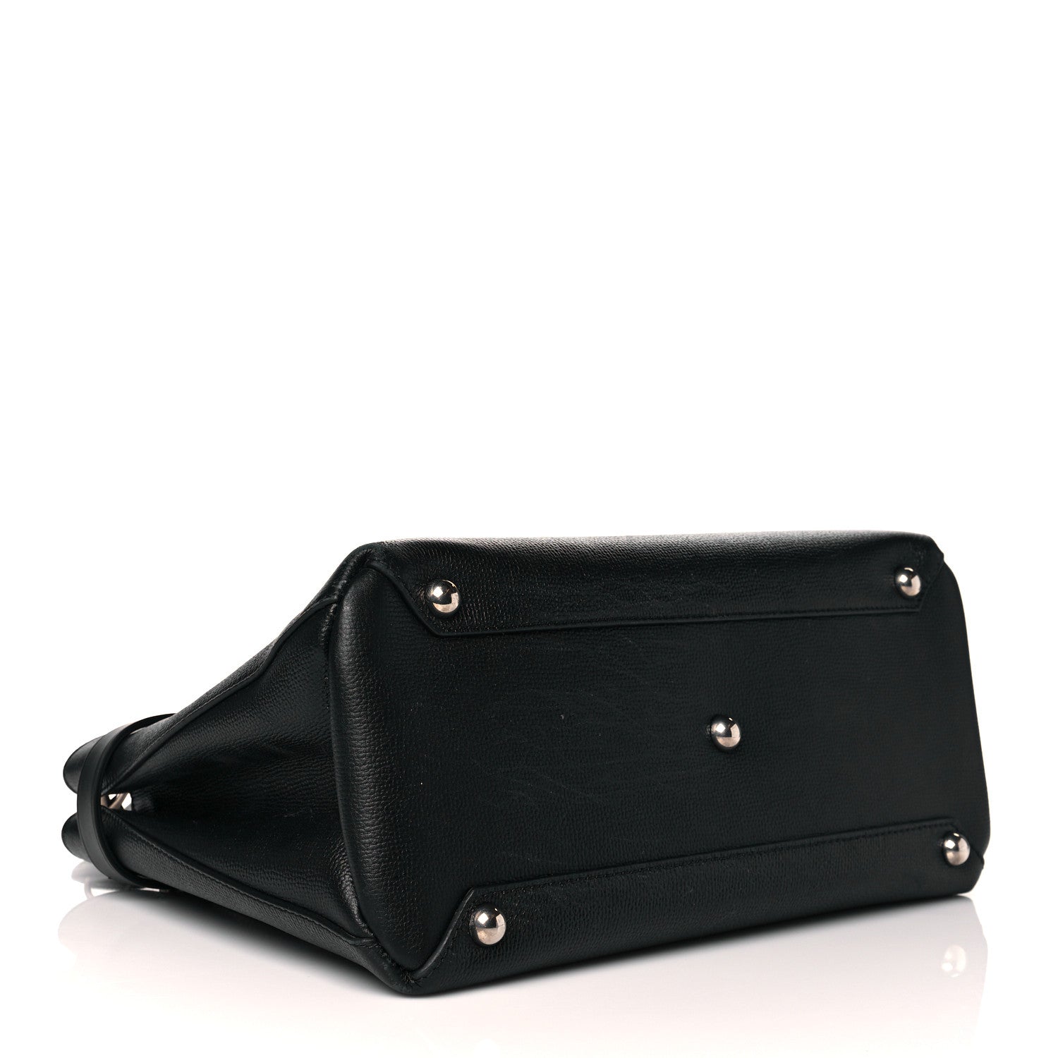 Burberry Derby Calfskin House Check Medium Banner Tote Black 4 of 15