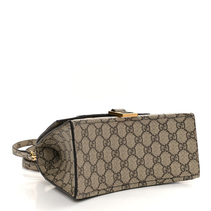 Balenciaga X GUCCI GG Supreme Monogram Small Hourglass Top Handle Bag Beige Ebony 4 of 12