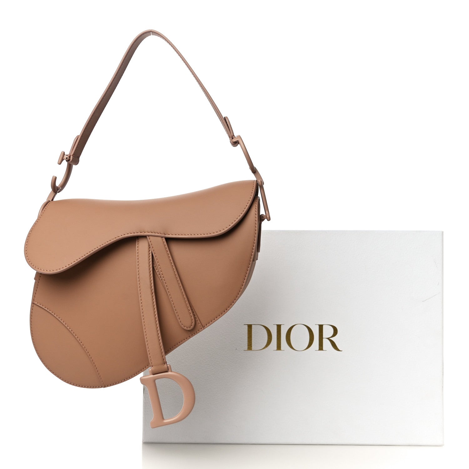 Christian Dior Ultra Matte Calfskin Saddle Bag Blush 12 of 12