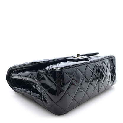 Chanel Patent Quilted Jumbo Double Flap Black 4 of 10