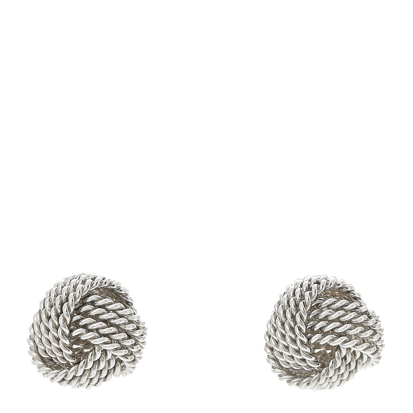 Sterling Silver Twist Knot Earrings