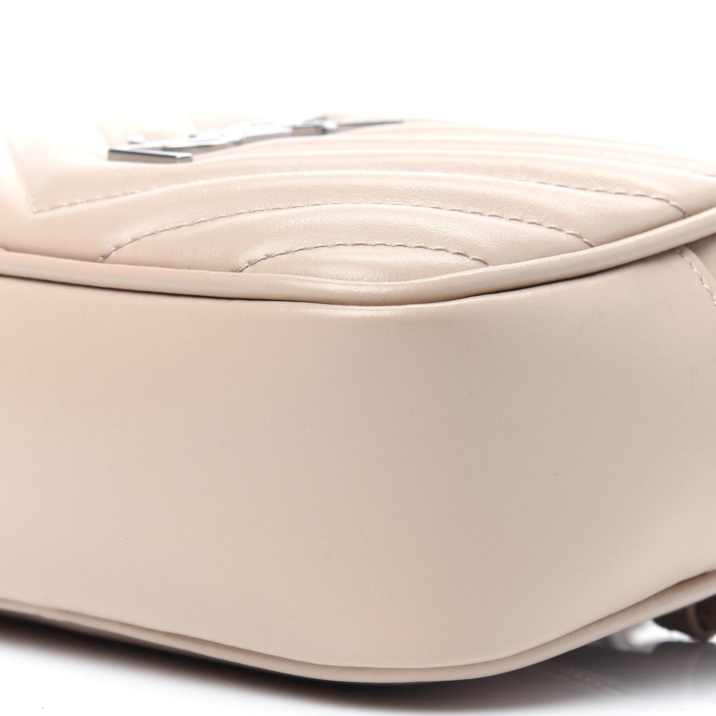 Calfskin Matelasse Monogram Lou Belt Bag Nude Powder
