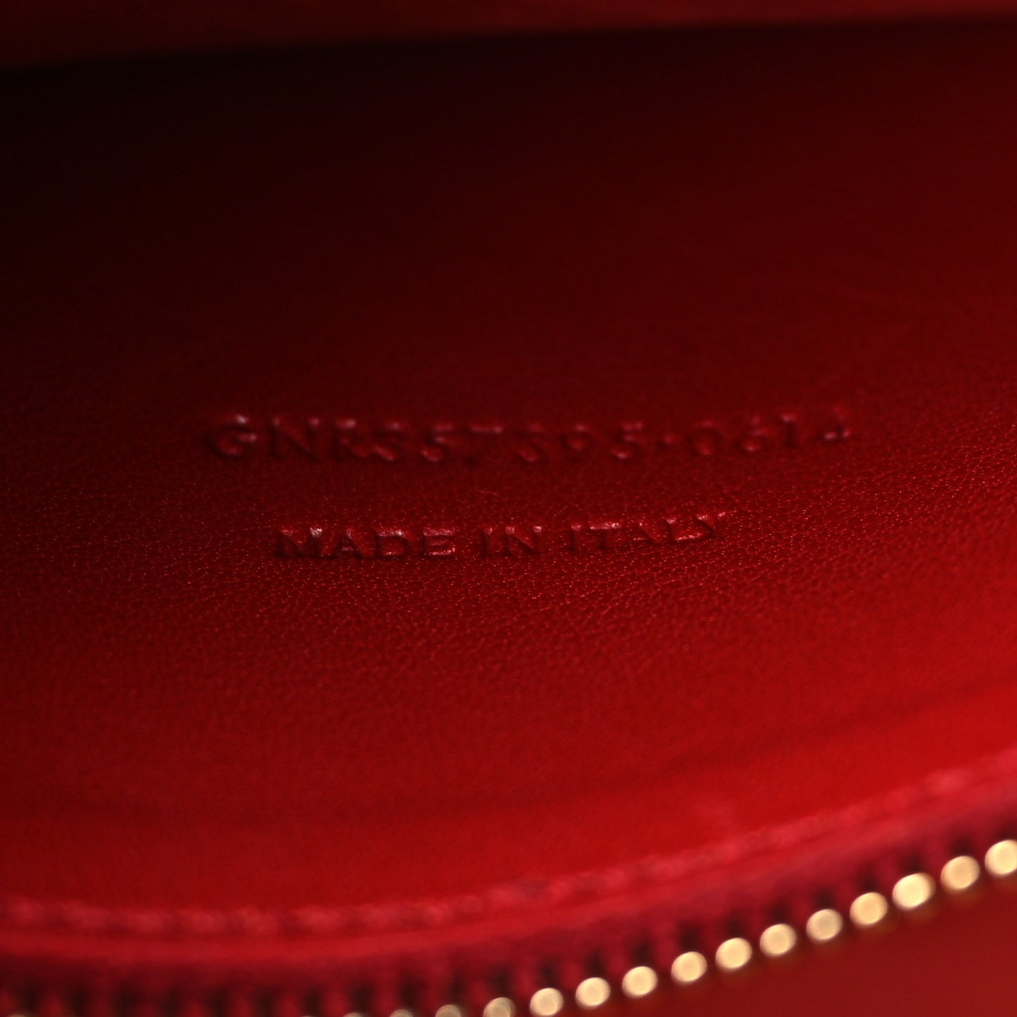 Calfskin Small Monogram Cabas Lipstick Red