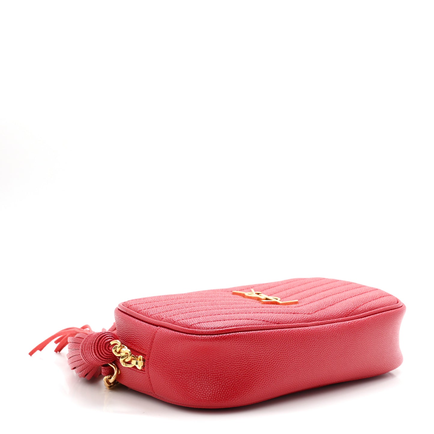 Grain De Poudre Matelasse Monogram Mini Lou Camera Bag Eros Red