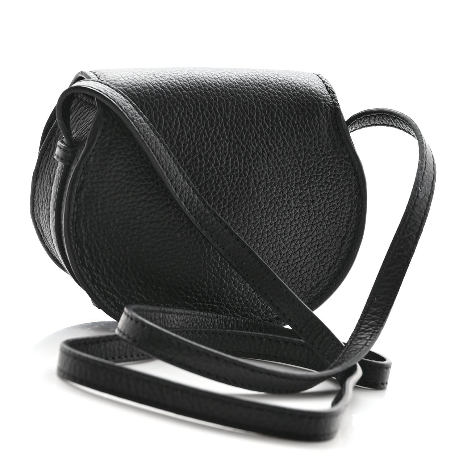 Chloe Calfskin Nano Marcie Saddle Bag Black 3 of 10
