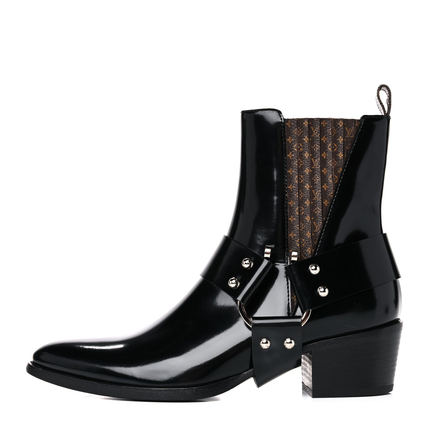 Calfskin Monogram Rhapsody Ankle Boots 38.5 Black