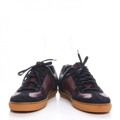 Louis Vuitton Suede Calfskin Dream On Low Top Sneakers 11 Blue Burgundy 5 of 10