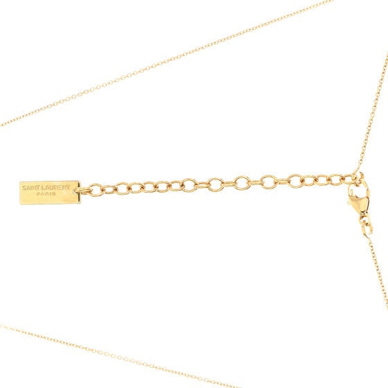 Metal Heart Pendant Necklace Gold