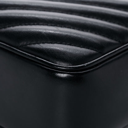 Saint Laurent Calfskin Matelasse Monogram Lou Camera Bag Black 11 of 14