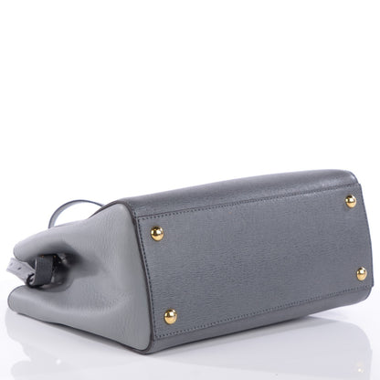 Fendi Vitello Elite Petite 2Jours Tote Grigio Grigio Chiaro 4 of 9