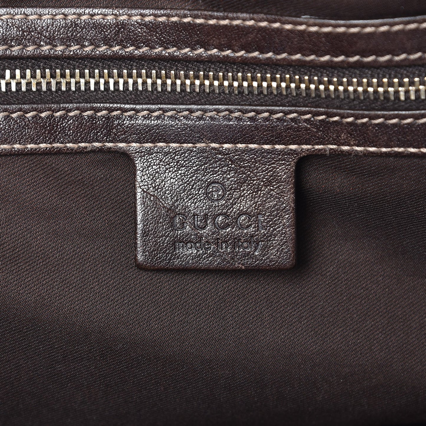 Monogram Medium Pelham Braided Tote Bag Dark Brown