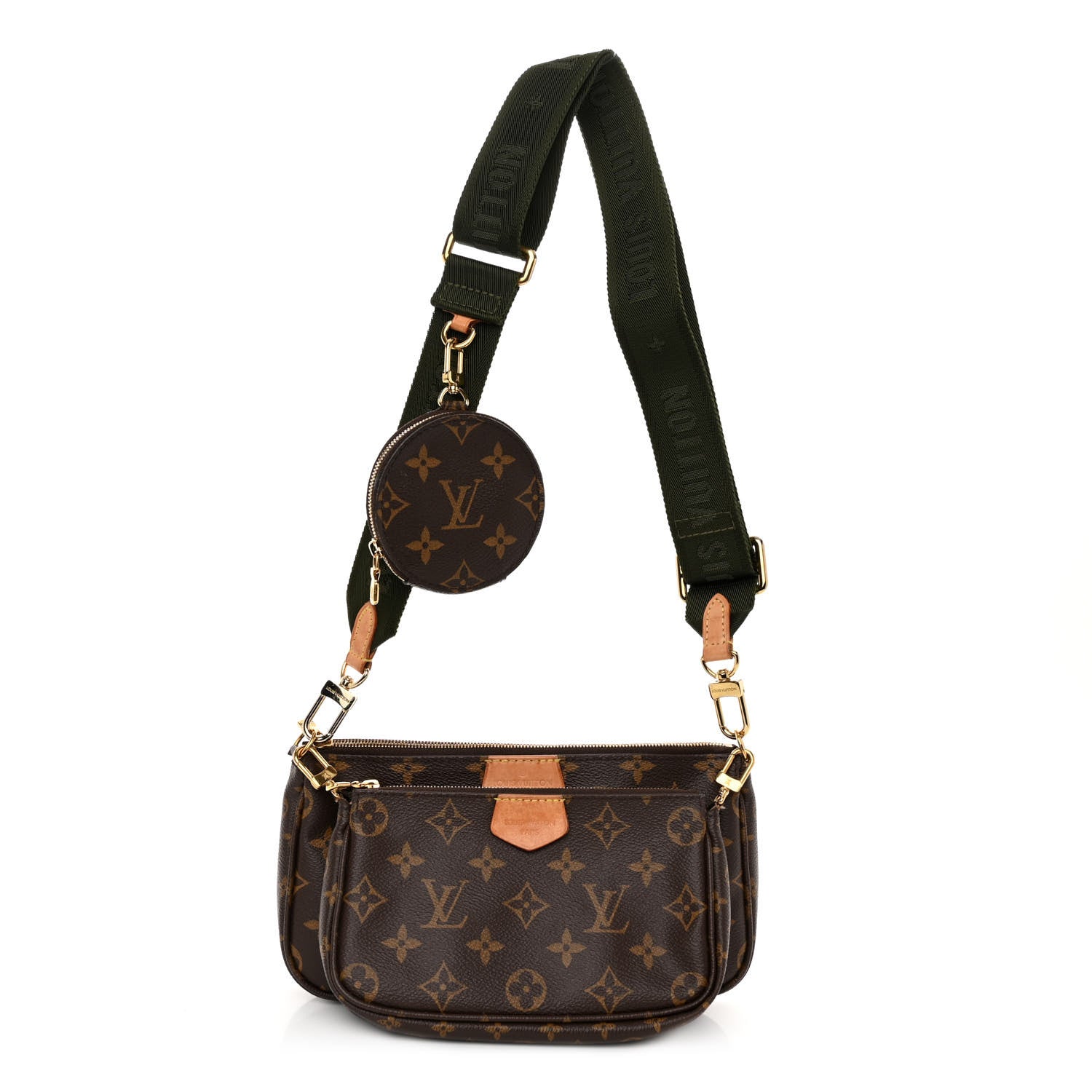 Louis Vuitton LOUIS VUITTON Monogram Multi Pochette Accessories Kaki 1 of 10