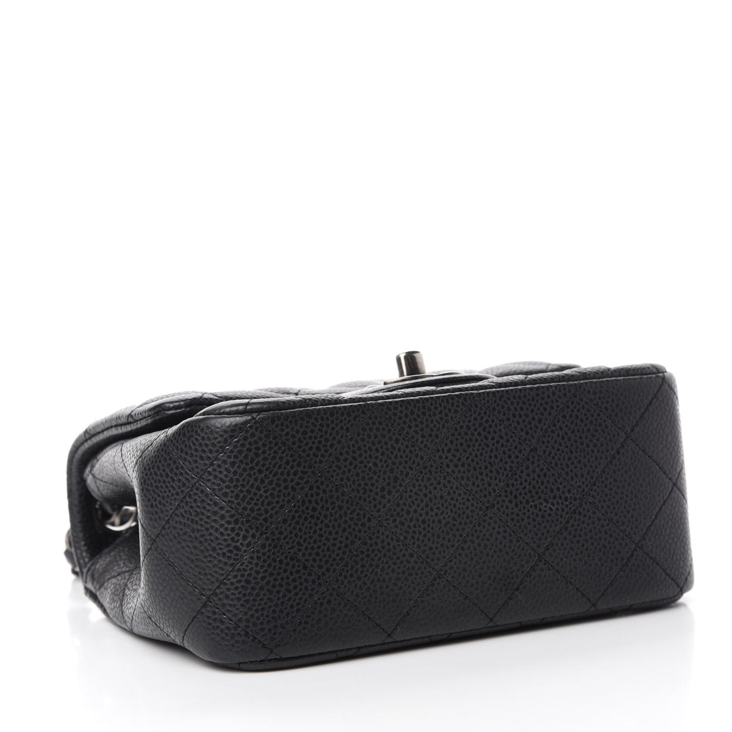Caviar Quilted Mini Square Flap Black