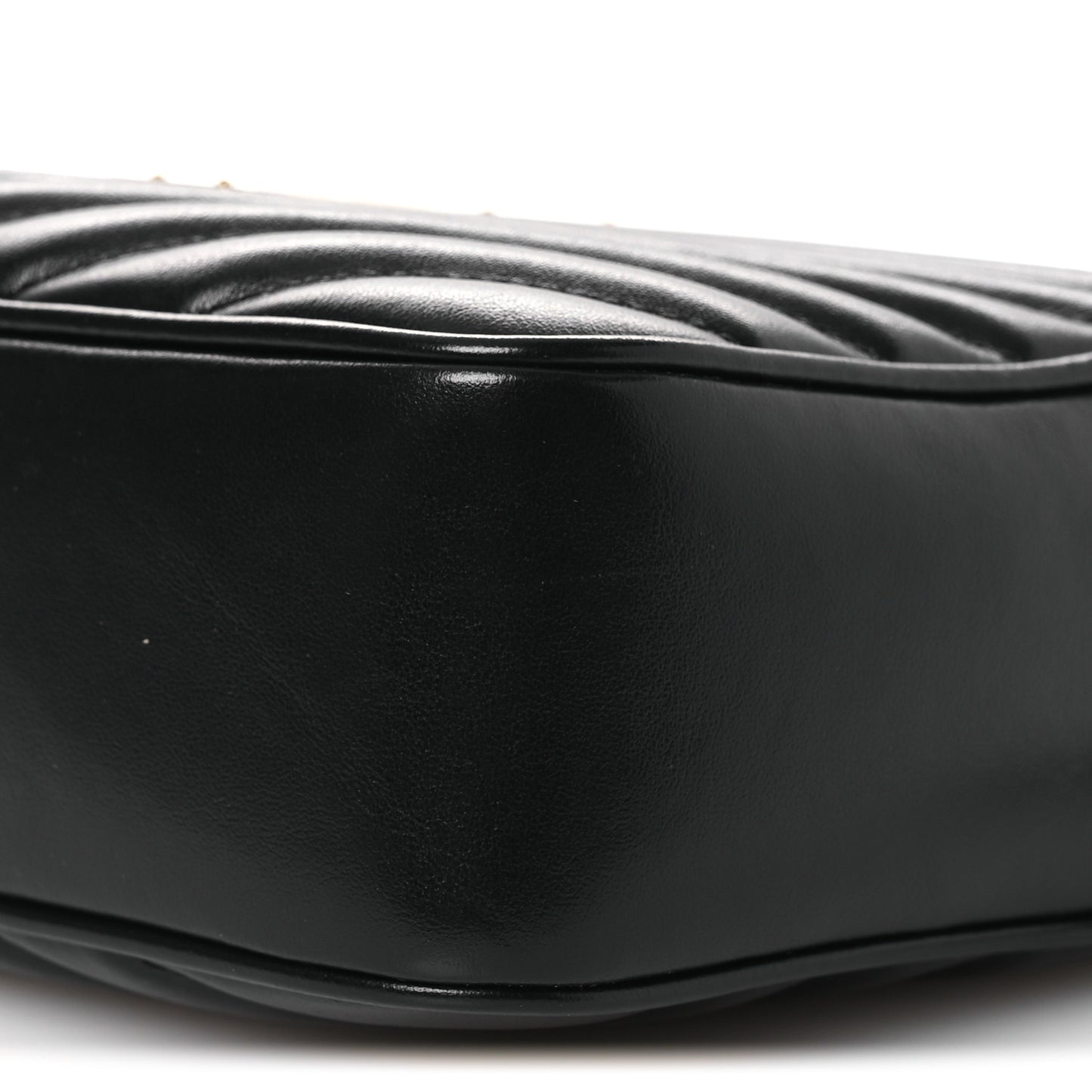 Calfskin Matelasse Monogram Lou Camera Bag Black