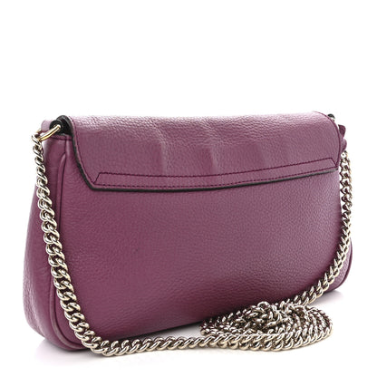 Gucci Pebbled Calfskin Medium Soho Flap Crossbody Peonia Flower 3 of 16