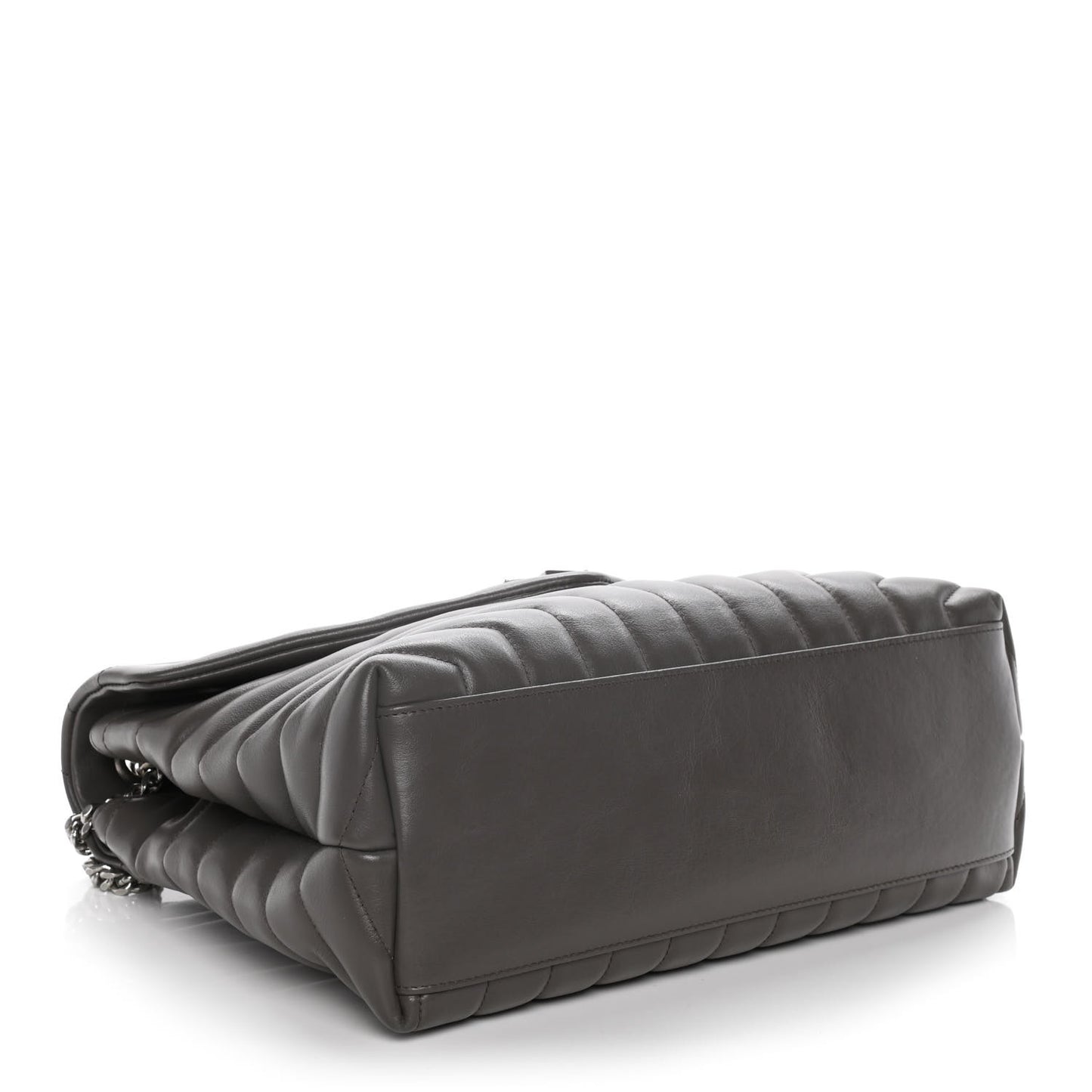 Calfskin Y Quilted Monogram Medium Loulou Chain Satchel Earth