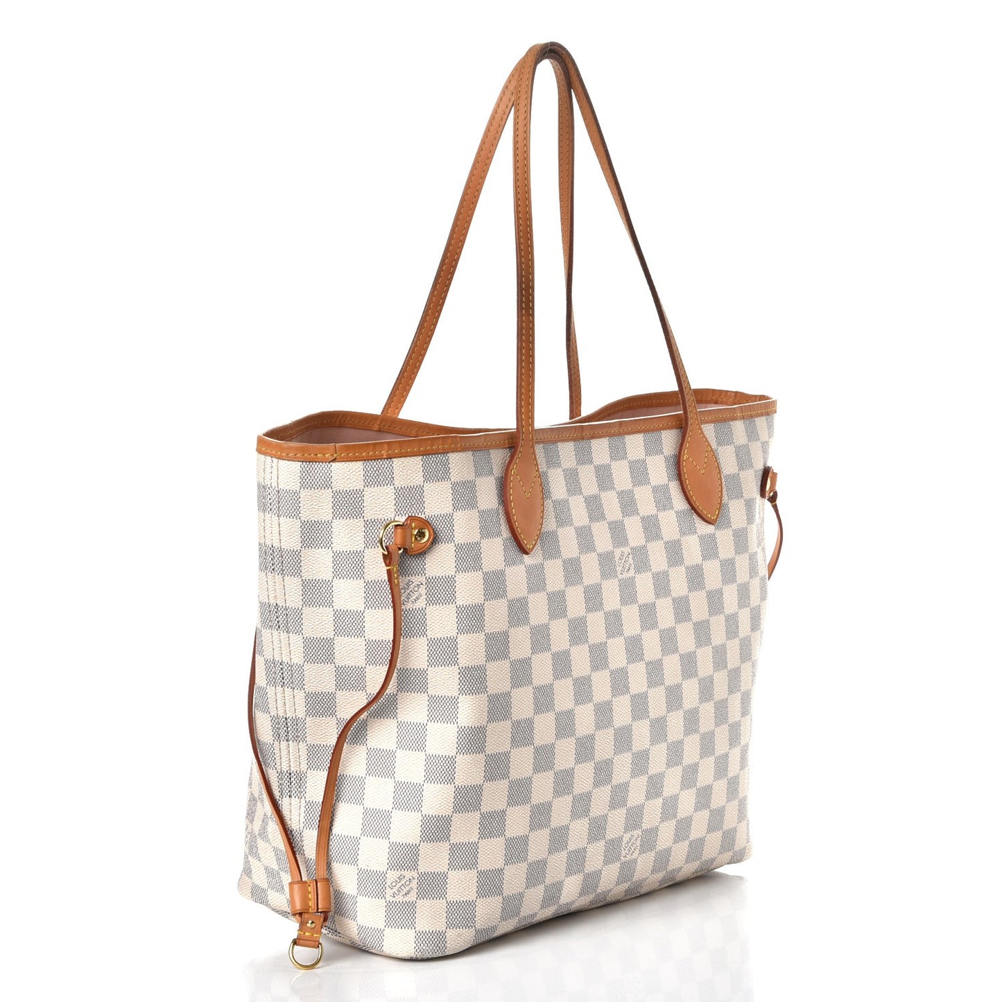 Damier Azur Neo Neverfull MM Rose Ballerine